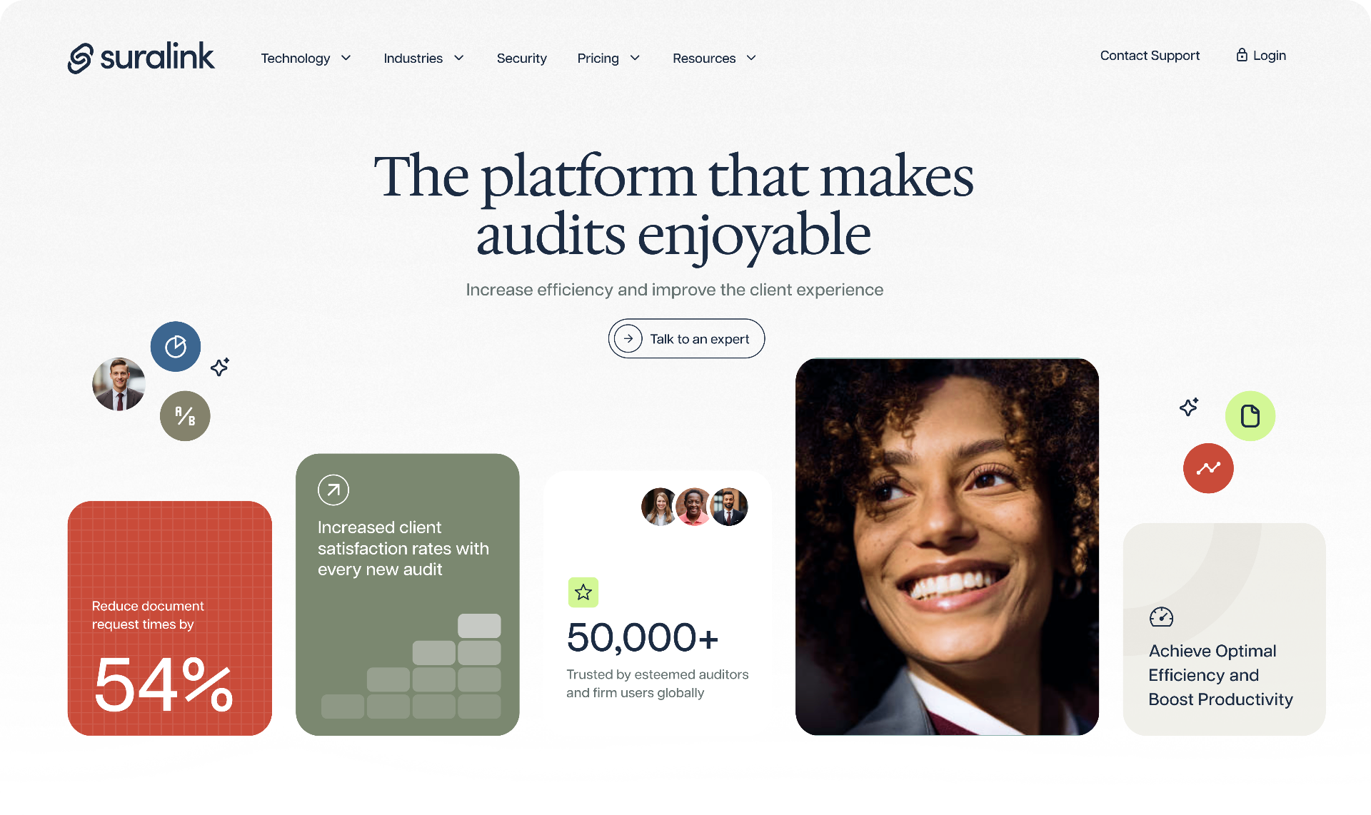 Suralink homepage